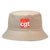 France CGT Reversible Bucket Hats Girl Boy Sun UPF50+ Cotton Summer Hat Men Women Confédération Générale Du Travail Panama Hat