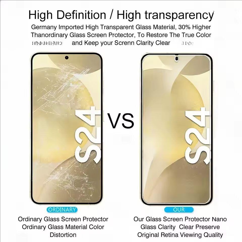 2Pcs Screen Protective Glass On Samsung Galaxy S20FE S21FE Glass For Samsung S23FE S24FE Tempered Film