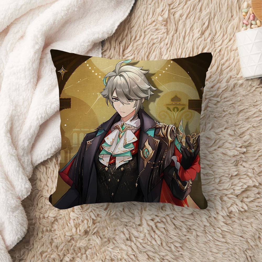 Genshin Impact Kaveh Alhaitham Pillow Cover Design cushion Cover decor Holiday Decorati