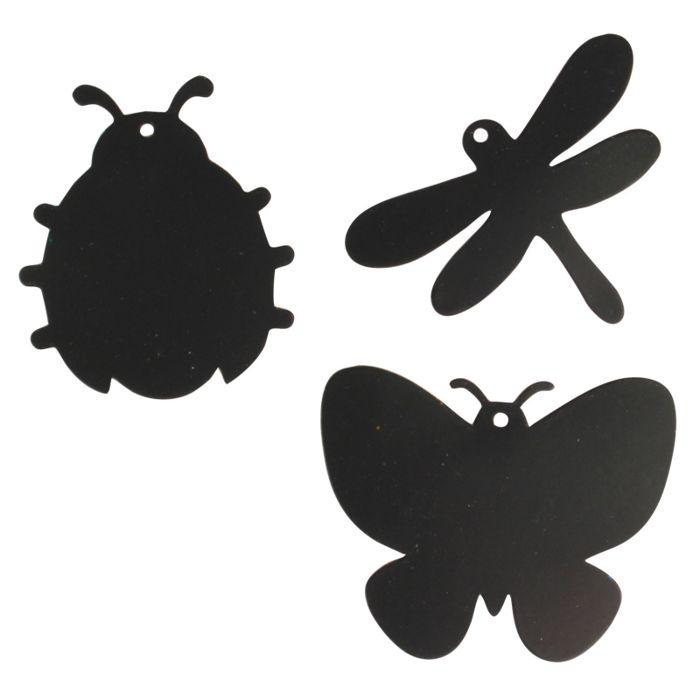 Educational Game - Multicolored - Set of 6 Scratch-off Insects - 8 Cm - Included : Ribbons and Scraper