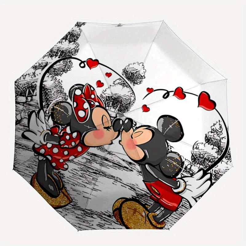 

1pc Mickey, Minnie Automatic Umbrella | Portable Foldable 8-Rib Manual Open, Casual Accessory, Durable Canopy yy250823091