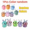 1-6 Pcs - Random Color Soft Bunny Stress Ball Relief Toy Adult Fidget Toy Stress Ball Basket Party Decoration Gift For Adults