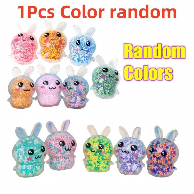 

1-6 Pcs - Random Color Soft Bunny Stress Ball Relief Toy Adult Fidget Toy Stress Ball Basket Party Decoration Gift For Adults