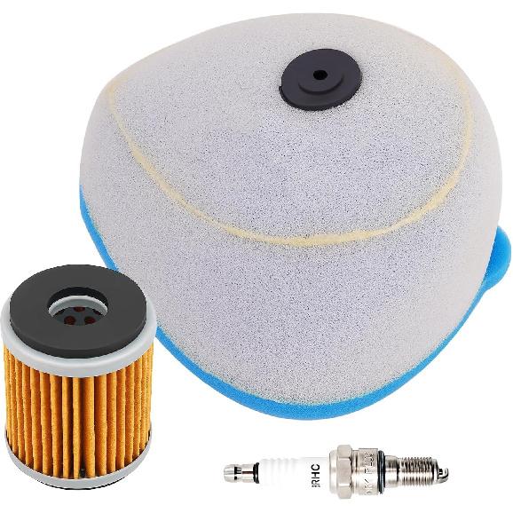 Road Passion Air Filter & Oil Filters & Spark Plugs Tune Up Kits Compatible with Yamaha YZ250F YZ450F WR250 WR450F YFZ450