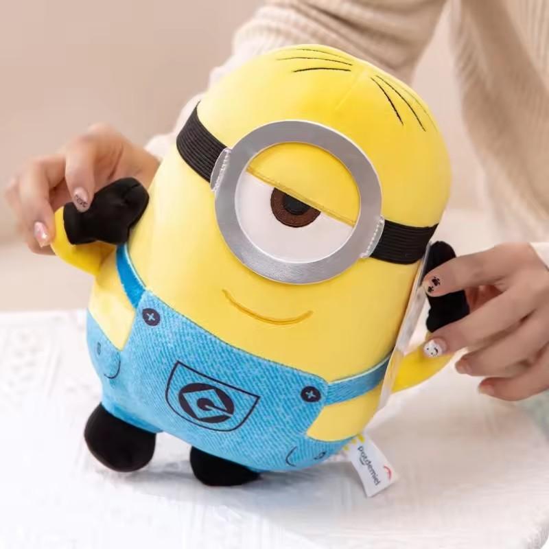 1Pcs Cute Minions Movie Characters Yellow Plush Toys Bob Stuart In Soft Dolls Toys & Hobbies Christmas Birthday Gift