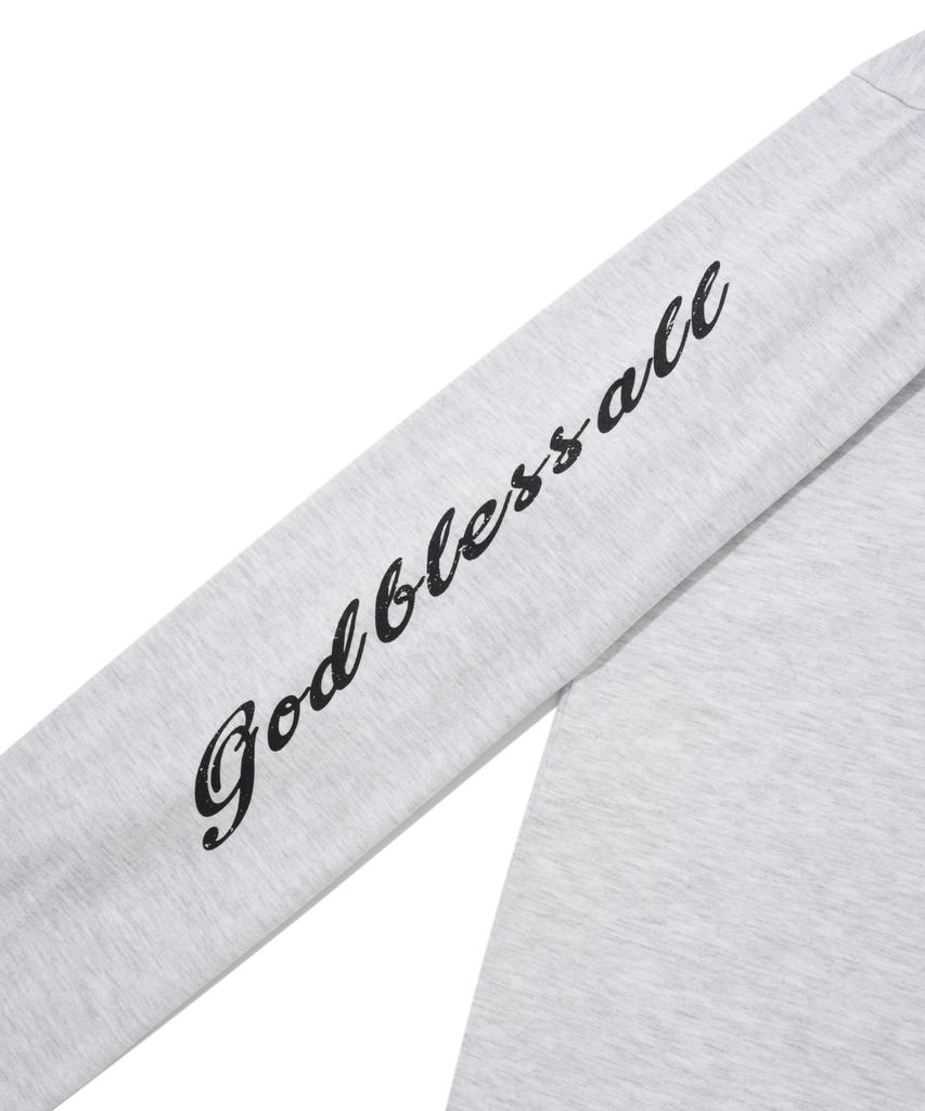 SAINTPAIN Sp Pray Hands Long Sleeve - Ash Melange