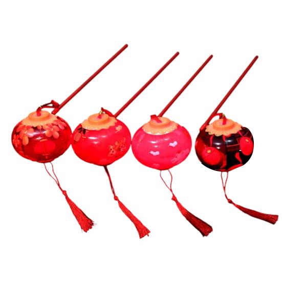 

Детский новогодний фонарь с кисточками, круглый цилиндрический китайский весенний фестиваль, украшение, мультяшный красочный светодиодный ручной фонарь, игрушка, праздничный подарок A