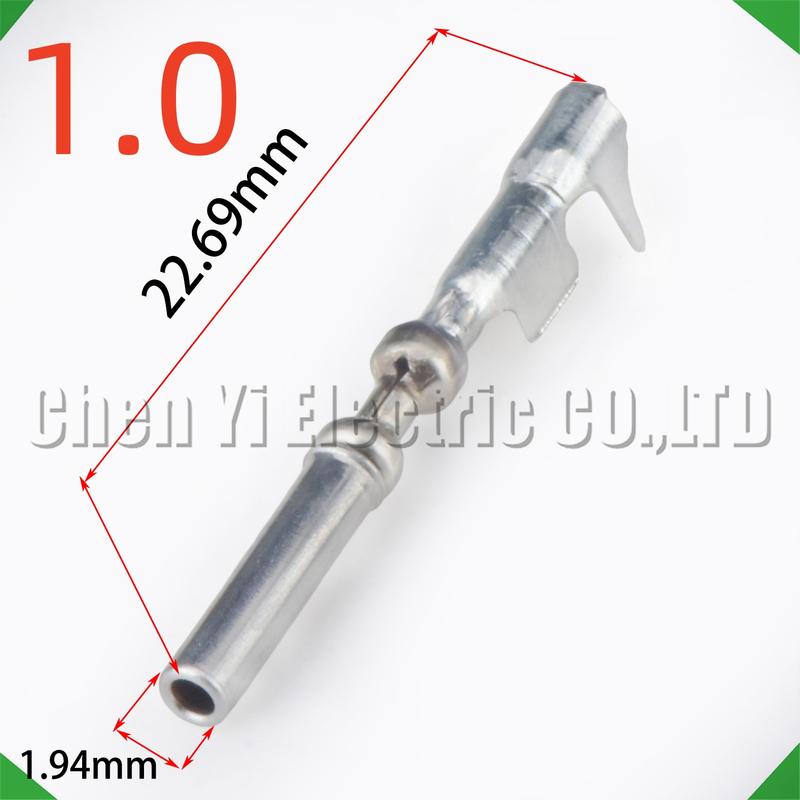 50 Pcs 1.0 mm Male or Female wire Crimp Pins For 3-1447221-3 Sheath Automotive Connectors Wire harness Plug