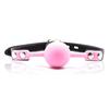 PU Leather Erotic Toy Silicone Ball Gag Open Mouth Gag Adult Game For Couple BS