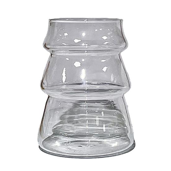 

500ml Glass Cup Christmas Tree Design High Borosilicate Glass Transparent Coffee Milk Tea Juice Mug Anti-Scalding Drinkware A