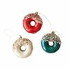 Plastic Donut Ornament Pendant for Holiday For Tree Hanging Decoration with European Style and Suitable for Seasonal Home Use