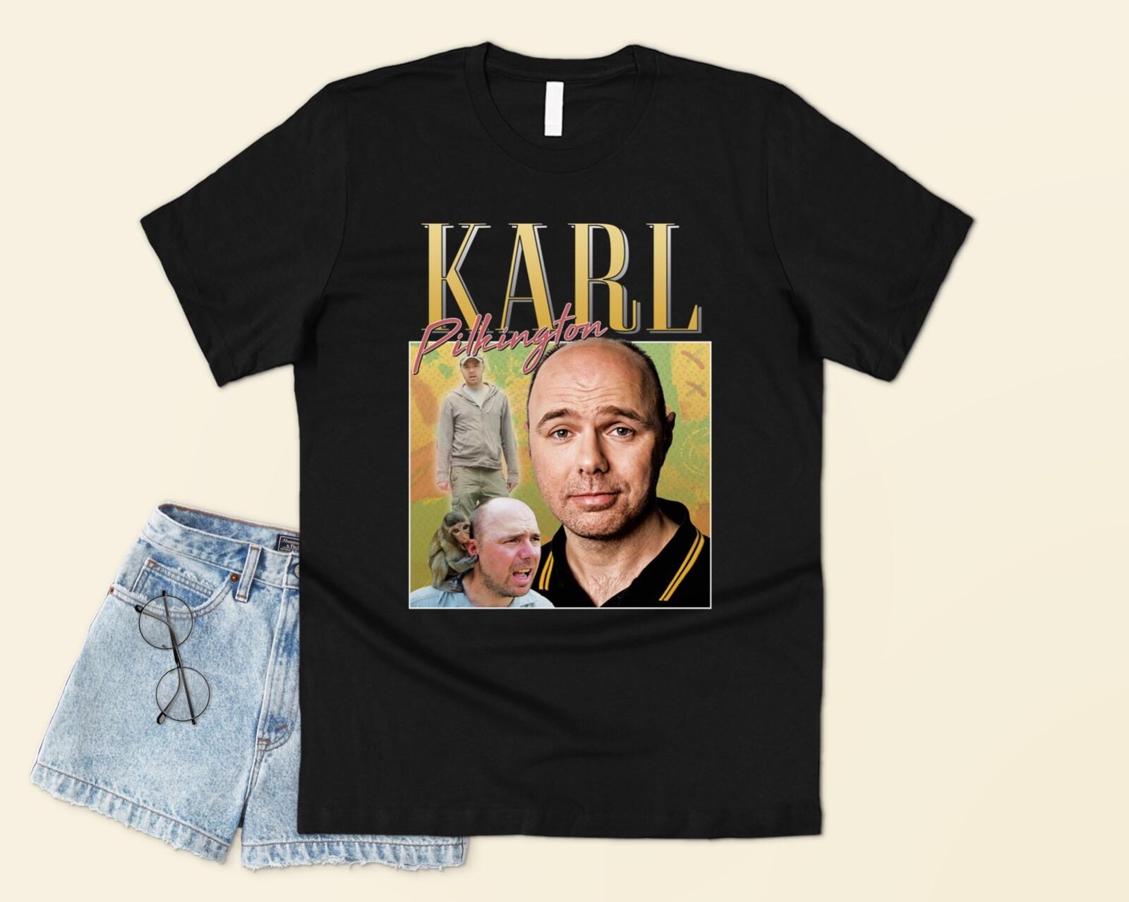 Karl Pilkington Homage T-shirt Tee Funny UK TV Icon Legend 90s Retro Idiot XXXL