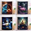 130x150cm Buddha Sakyamuni Buddhism Faith Religion Soft Plush Blanket,Flannel Blanket Throw Blanket for Living Room Bedroom Bed