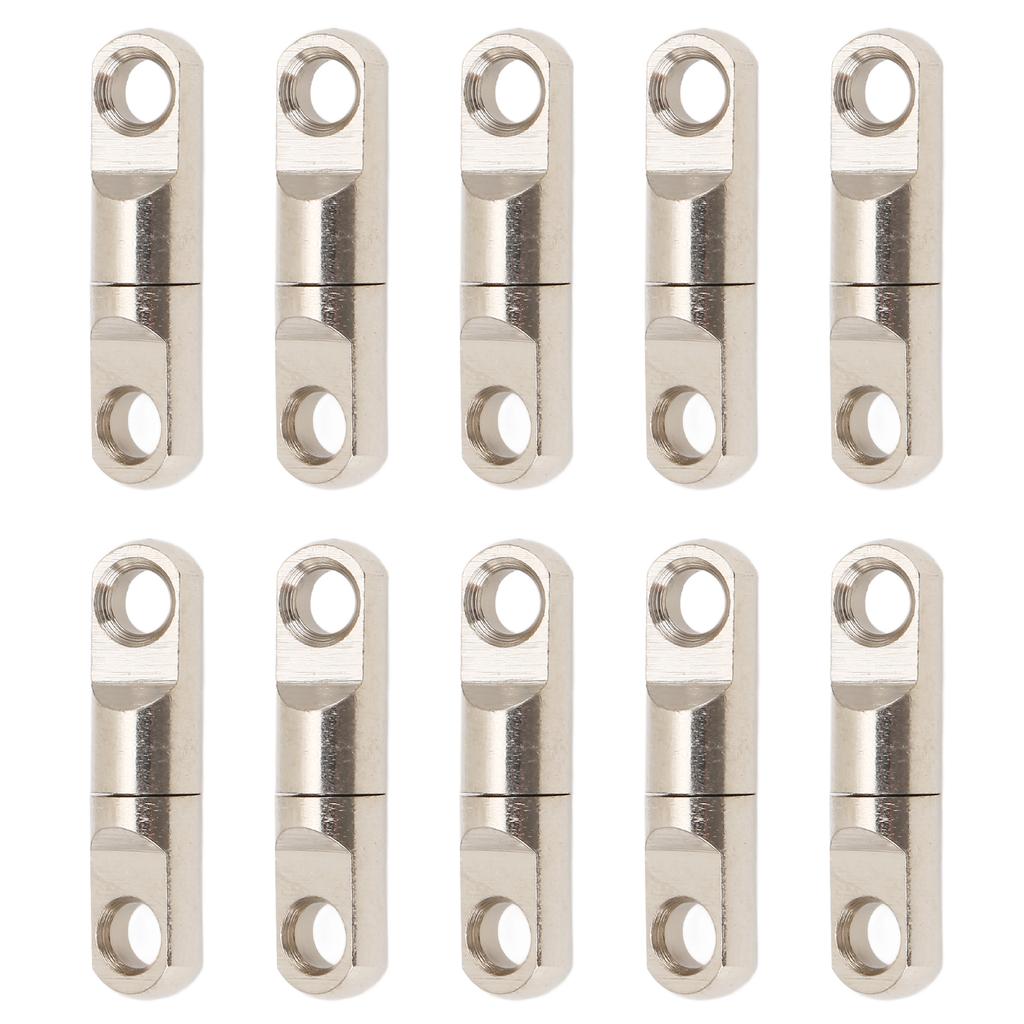 10 Stück Wirbel Angeln Langlebig Einfaches Design Hochfest Drehbar Angelzubehör für Angeln