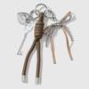 Heart Key Bows Braided Rope Keychain Bag Pendant Charm Fashion Bag Accessories for Handbag,Backpack Purse Decorations
