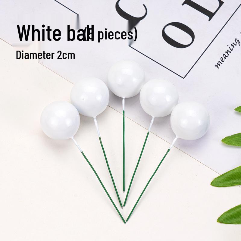 100pcs Cake Toppers: Gold, Silver, and Colorful Balls for Birthday Party Decorations