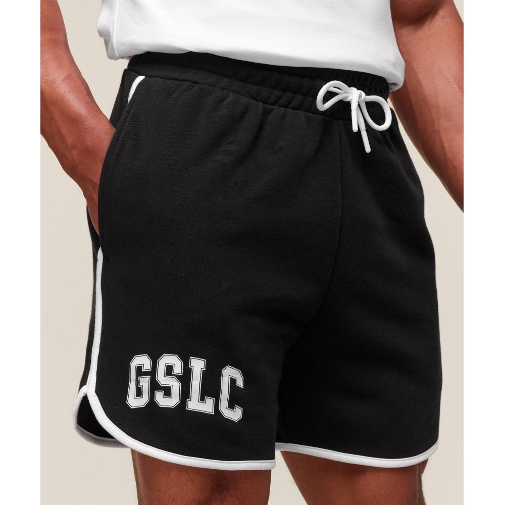 Gymshark Gslc Contrast 5  Shorts Black White A2c6u Bb3f