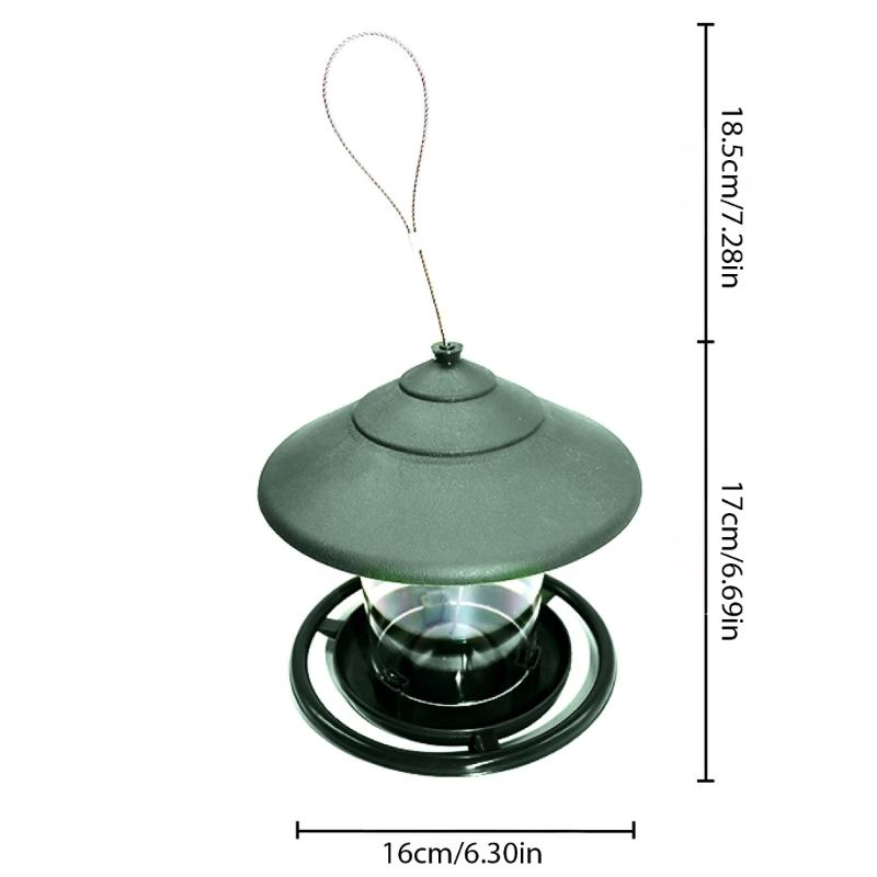 Bird Feeders for Outside Hanging Plastic Wild Bird Feeder with Perch Squirrel Proof Garden Decoration for Bird Watchers