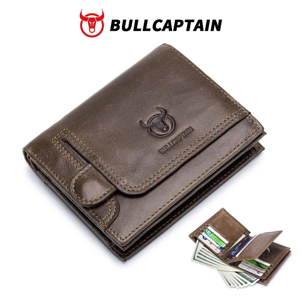 Мужской кошелек для монет и визитница из натуральной кожи