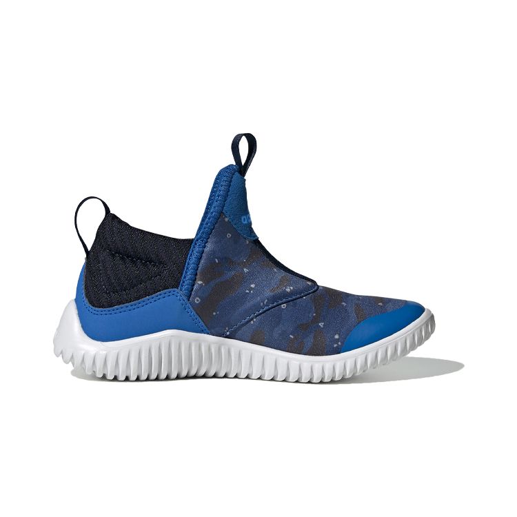 Adidas Rapidazen C Non-Slip Low-Top Kids Running Shoes Kids Sneakers Blue Black White EE9324