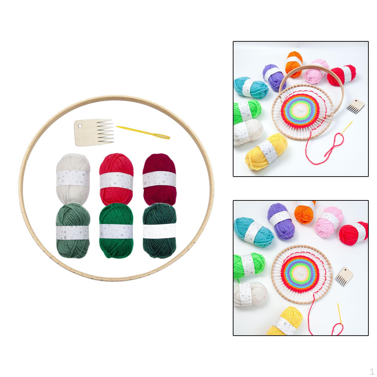 Artisanal Wooden Weaving Loom Set for Novices Set A