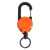 Portachiavi Portatile Retrattile Moschettone Porta Badge Forte Portata Dimensioni Compatte Portatile Clip Portachiavi Telescopico Accessori da Campeggio