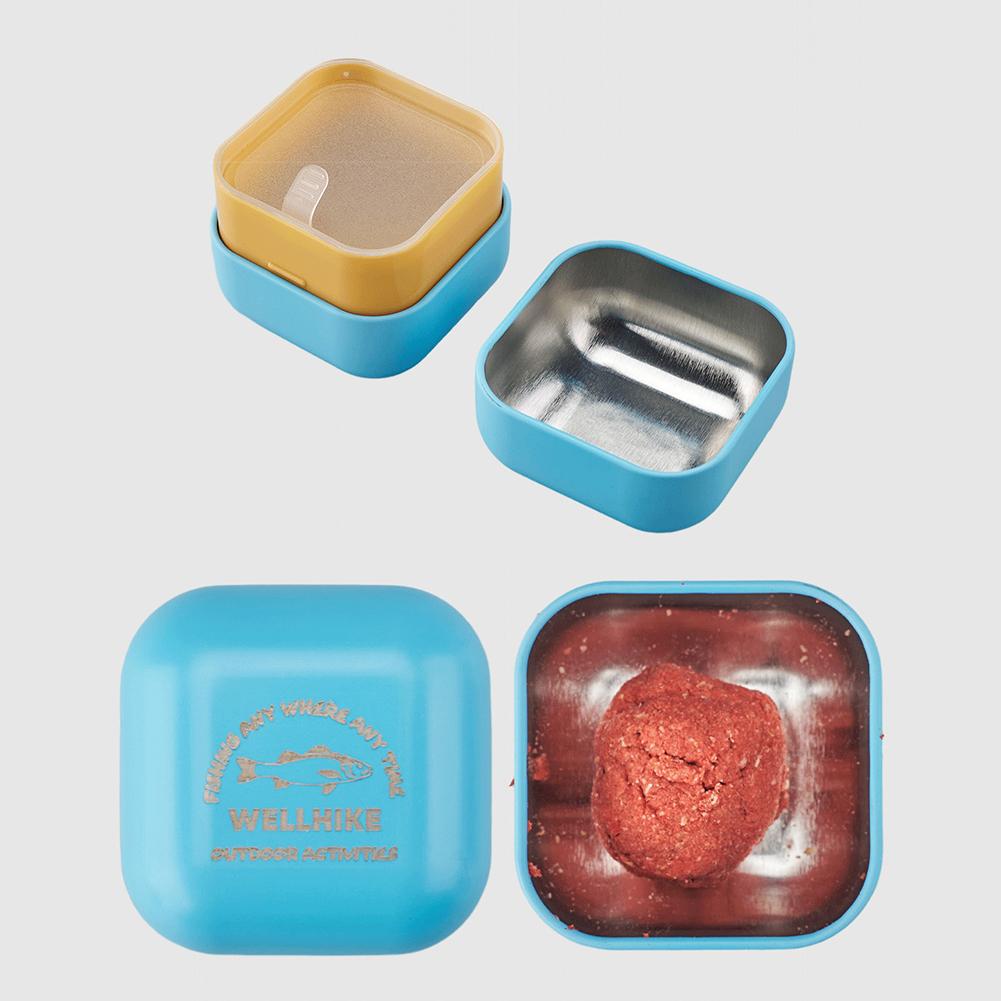 Outdoor Camping Small Fish Bait Storage Box Portable Eco-Friendly Moisture-Proof Tinplate Storage Box