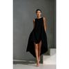 Women S Casual Solid Color Sleeveless Round Neck Irregular Flowy Long Dress