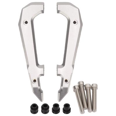 Pair Motorcycle Rear Passenger Seat Handle Bar Aluminium Alloy Replacement for MSX125 GROM Silver