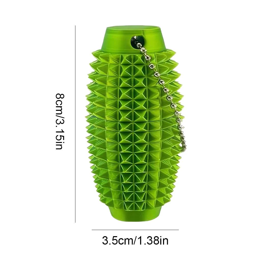 3D Printed Little Spiky Sensory Roller Toys Stress Relief Spiky Stim Tactile Keychain Mini Grippie Fidget Toys Keychain Pendant