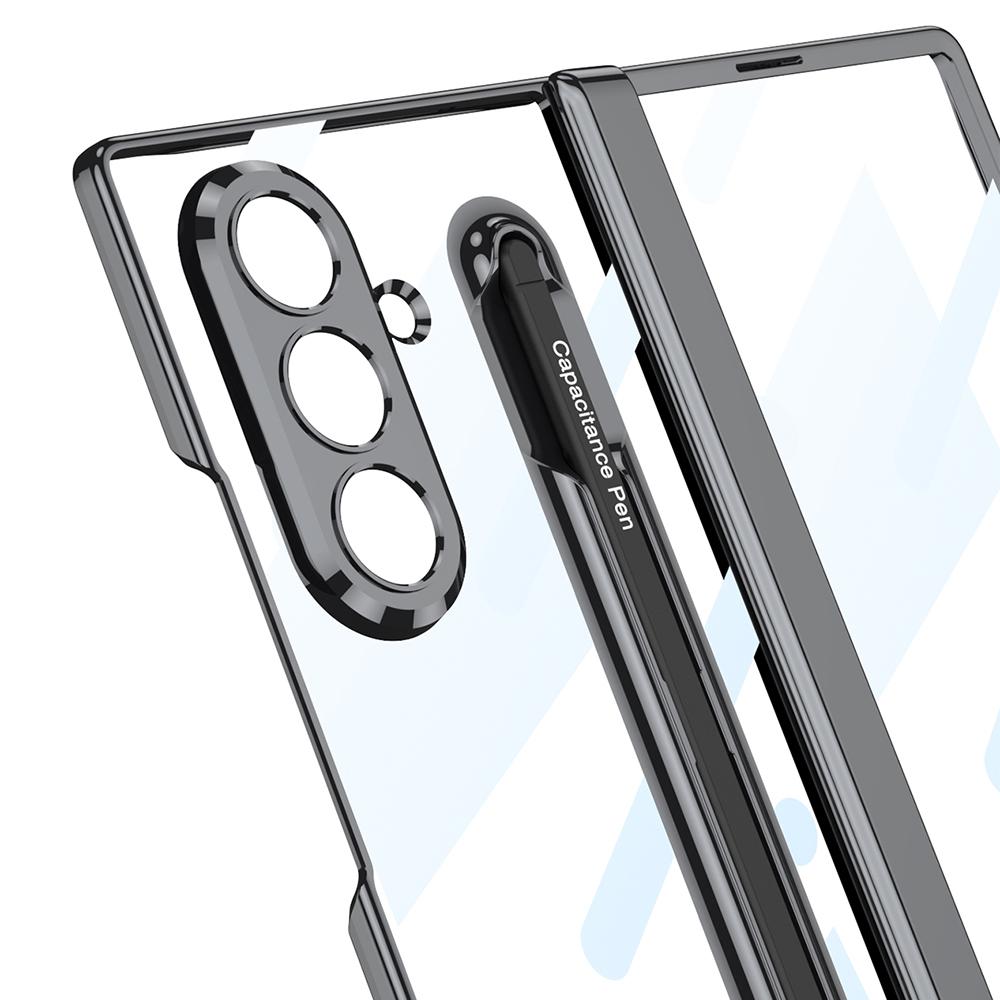 GKK For Samsung Galaxy Z Fold7 5G Case with Stylus PC+Tempered Glass Clear Phone Cover Hinge Protection