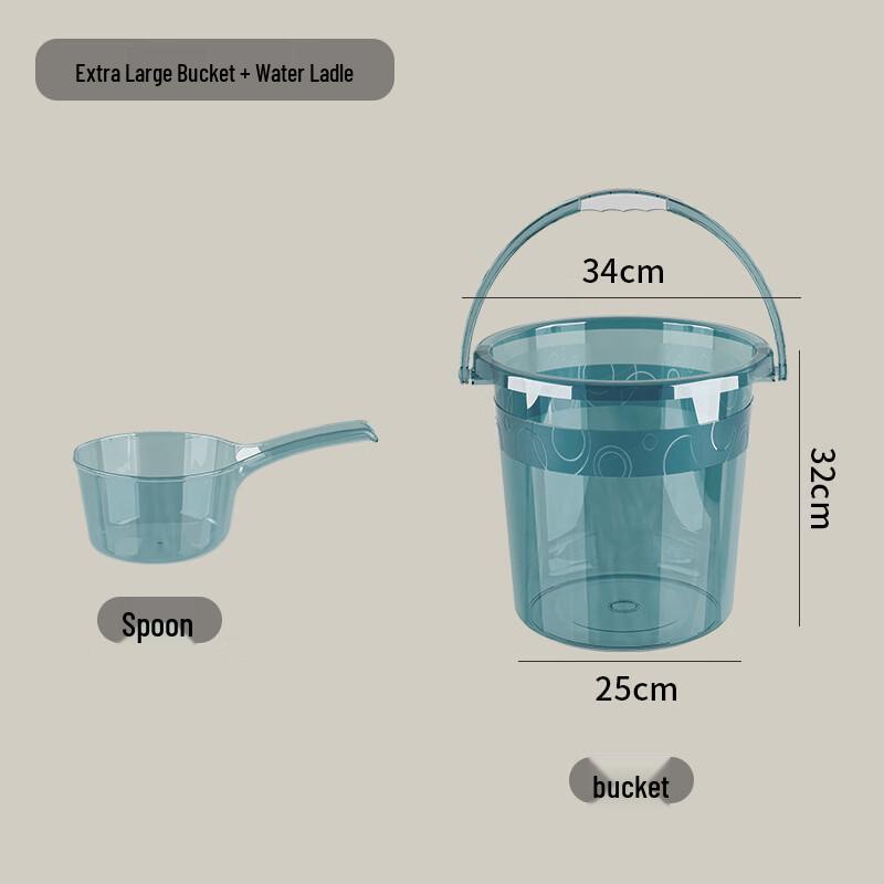 Yicang Household Plastic Water Bucket Set