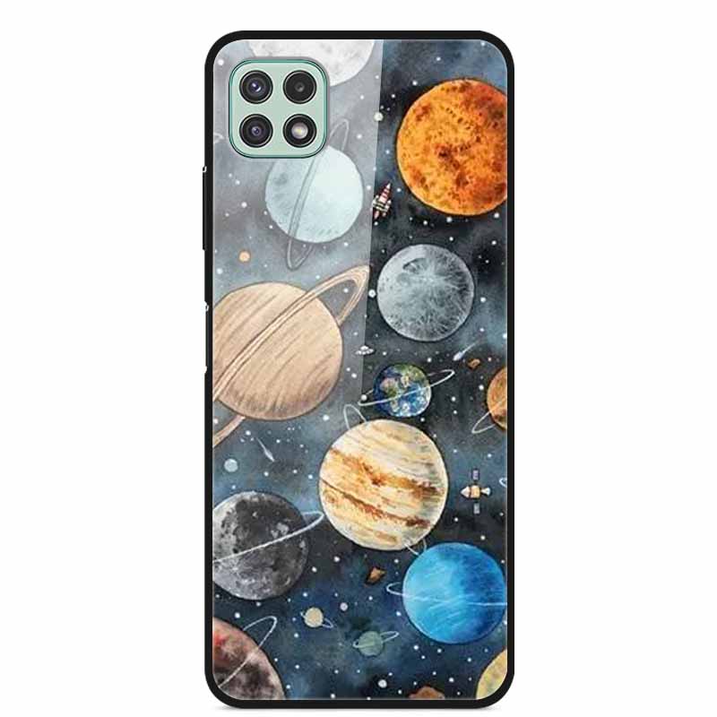 For Samsung Galaxy Wide5 Case Tempered Glass Hard PC Phone Back Cover for Galaxy Wide 5 Bumpers Cases Shell Coque 6.6'' SM-E426S