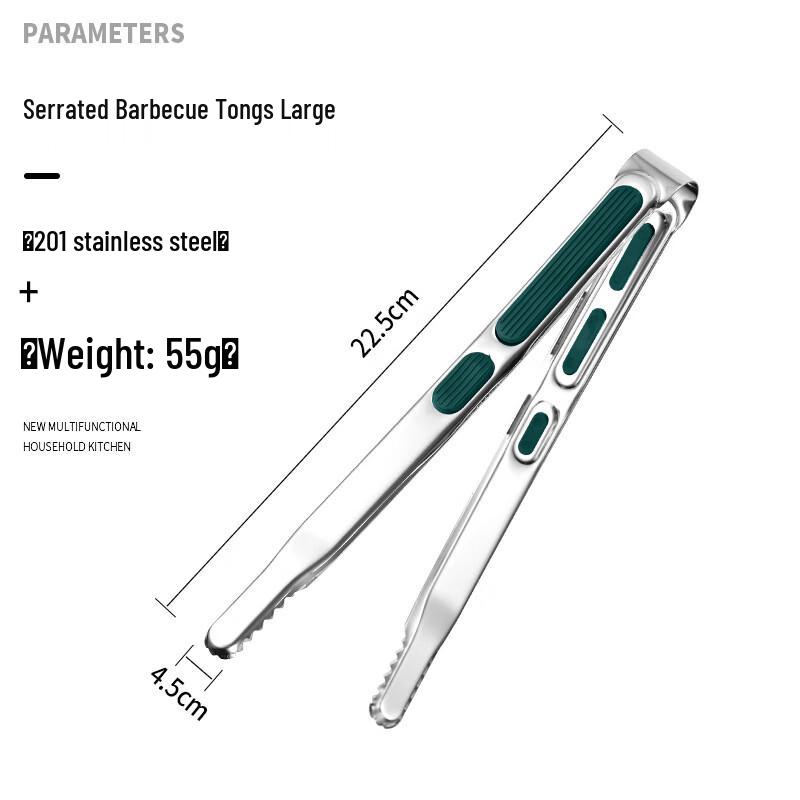 

OLOEY Stainless Steel Food Tongs 9 Inch