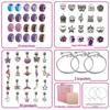 66-Piece Children's DIY Crystal Bracelet Kit – Educational Beaded Jewelry Set for Creative Holiday Gifts