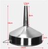 Big Stainless Steel Funnel Kitchen Oil Liquid Metal Funnel with Detachable Filter Wide Mouth Funnel for Canning Kitchen Tools