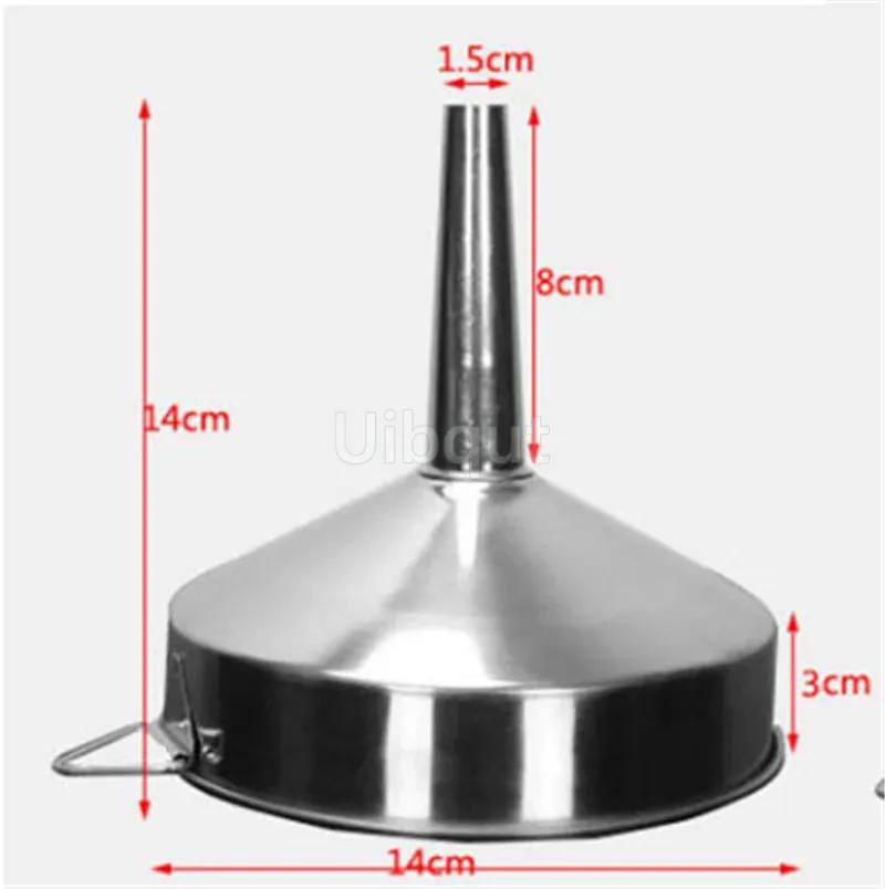Big Stainless Steel Funnel Kitchen Oil Liquid Metal Funnel with Detachable Filter Wide Mouth Funnel for Canning Kitchen Tools