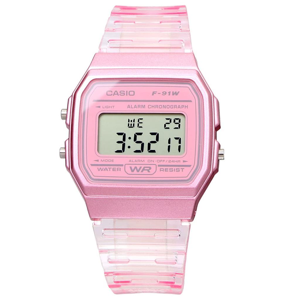 Casio Digital Quartz Watch F-91WS-4 Unisex Clear Pink [Parallel Import]