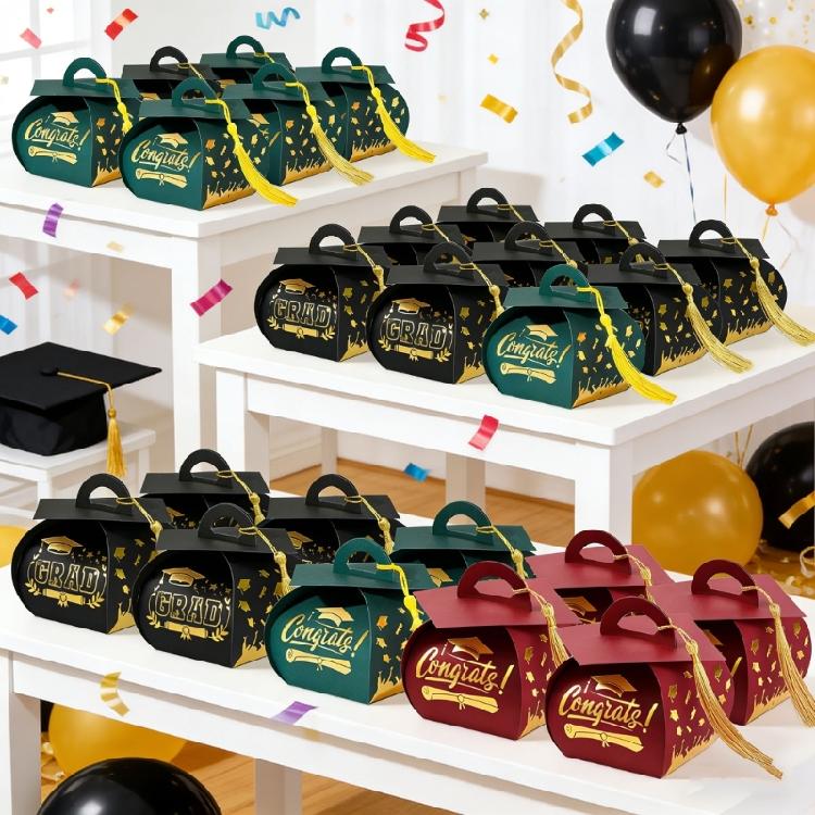 Scatola Memorabilia Unica per Cerimonia di Laurea Disegnata Come Un Cappello per Contenere Diplomi e Oggetti Preziosi