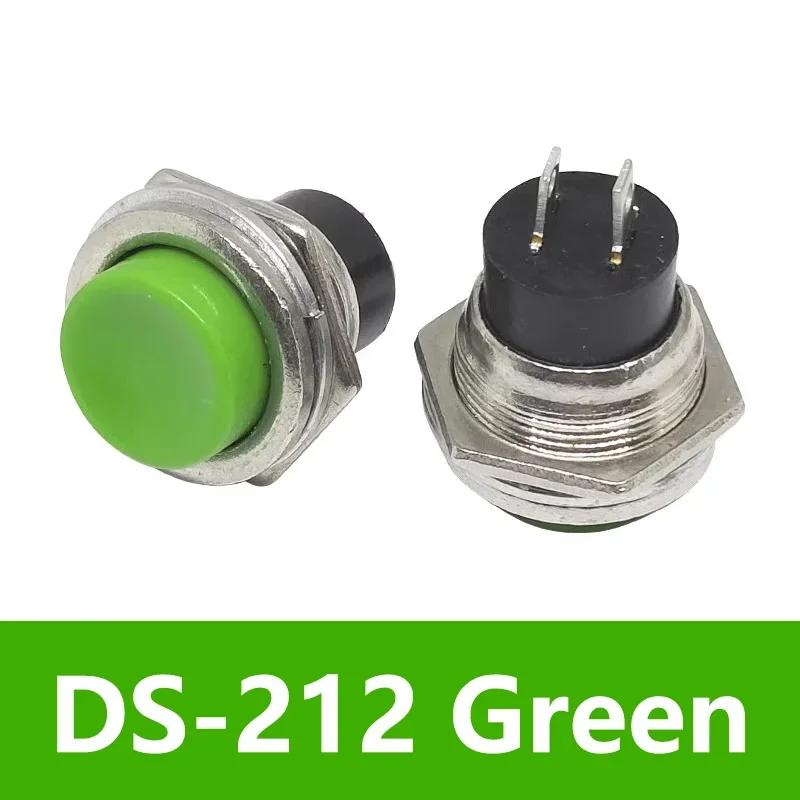 5/20/100Pcs DS-212 16mm Momentary Round Switch Push Button Switch 2Pin ON-OFF Self-reset Switches