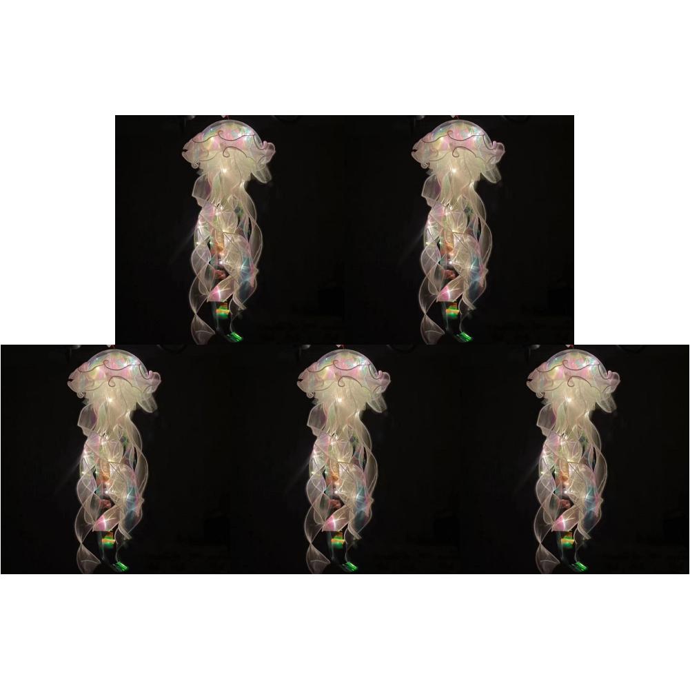 1-5 STÜCKE Quallen Nachtlicht Lampe Quallen RGB LED Lampe Schlafzimmer Quallen Atmosphärenlicht Quallen Hängende Deckenlaterne