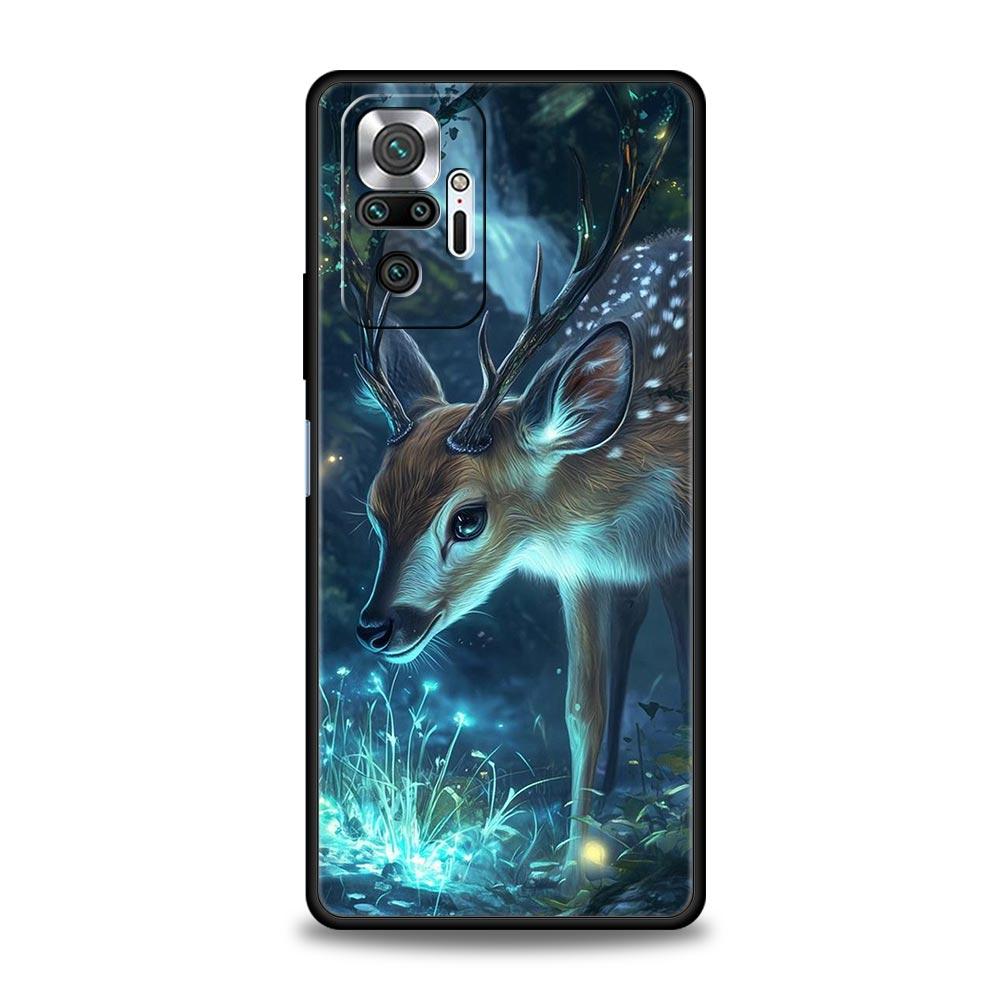 

Cartoon Animal Deer Phone Case Cover for Redmi 14C 10C Note 15 14 13 12 10 11 K40 Pro Plus 5G Soft TPU Shockproof Shell Fundas Note 14 5G