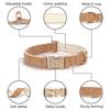 Adjustable Soft Suede Leather Dog Collar with Metal Buckle Fashional Durable Anti-Escape Dog Necklace Collares Para Perro
