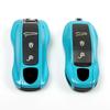 Porsche Key Shell for Cayenne, Macan, 911, Panamera, 718, Taycan - Miami Blue