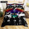Soldier Duvet Cover Set King Size Soldier Helicopter Silhouette Bedding Set Microfiber 2/3pcs Green Black Military Quilt Cover