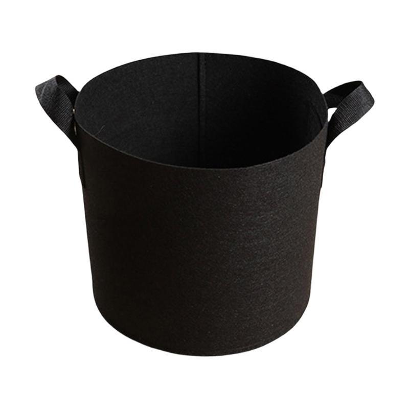 Nonwoven Fabric Grow Bags Garden Plant Pots with Handle Nonwoven Texture Suitable for Growth of Vegetables and Flowers