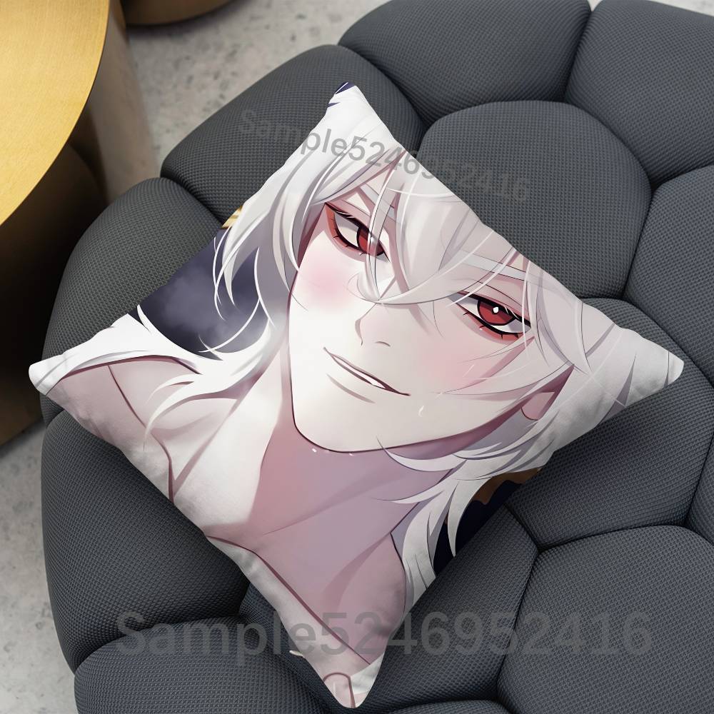ADWD CCasper Grim A Date With Death Square Cushion Pillow Case Sofa BedroomLiving Room Backrest Multiple Size Washable Covers