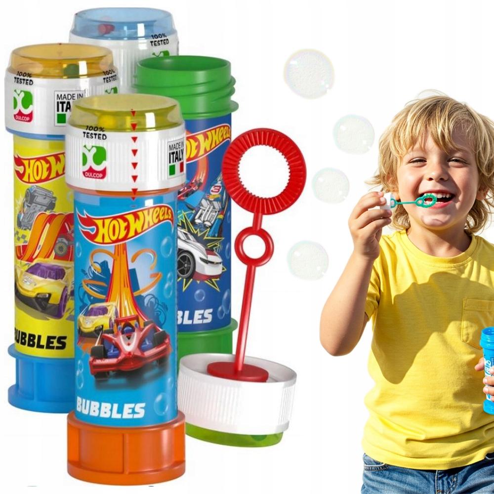 Bańki Mydlane Dla Dzieci Hotwheels Wyścigówki Urodziny Party Zabawa 60Ml