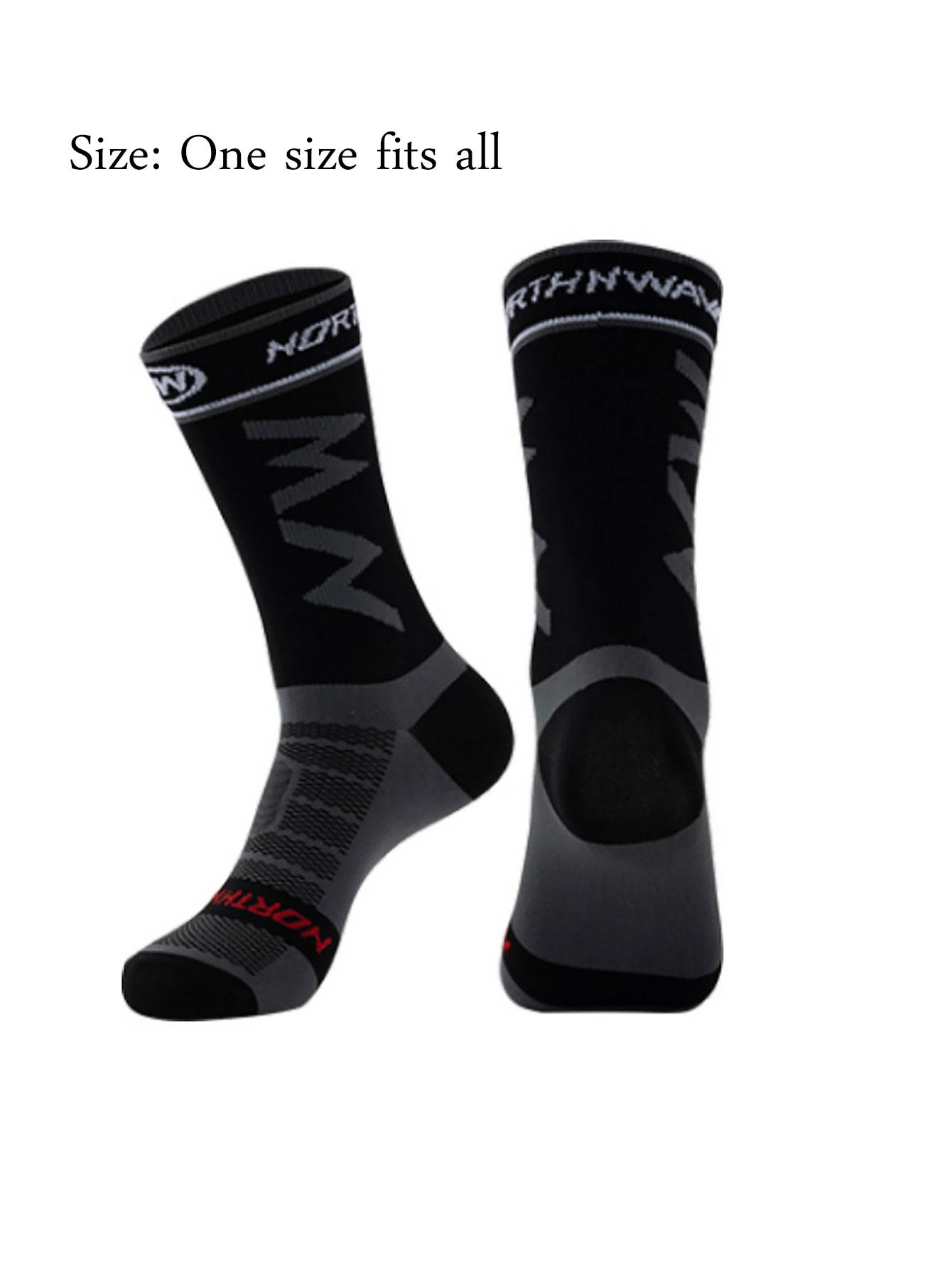 Outdoor Use Running Training Biking Athletic Socks Outdoor Use Athletic Marathon Socks Football Socks Basketball Socks чёрный