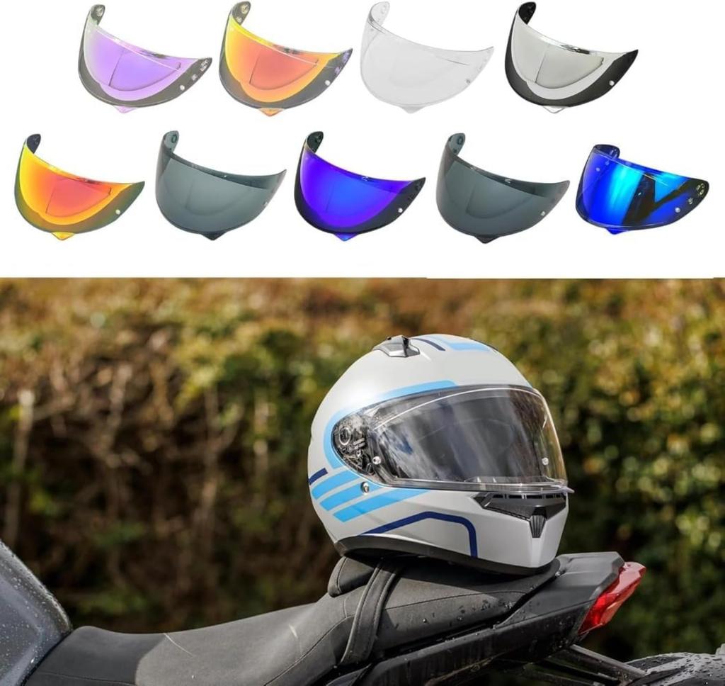 HJC C10 Motorcycle Helmet Visor Lens Motorcycle Visor Shield Wide Angle View Helmet Visor